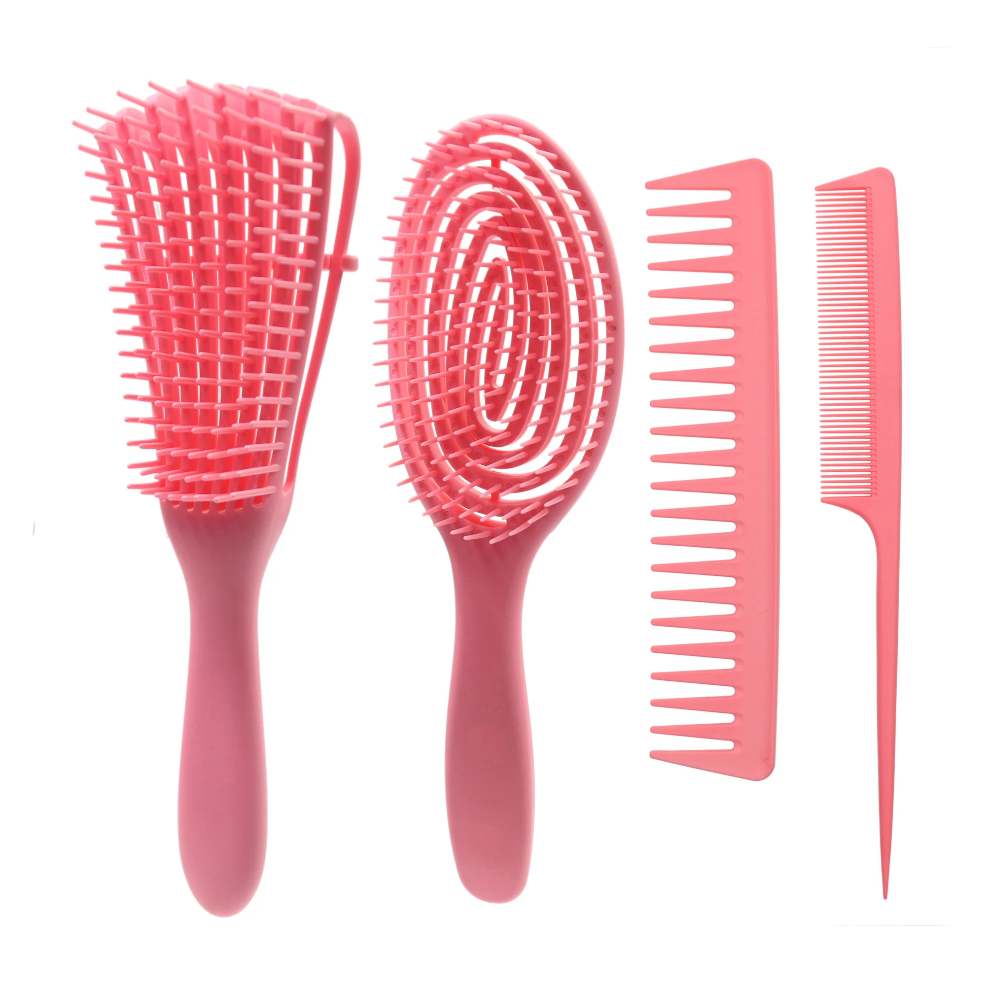 Custom Professional Hair Brush Flexible Detangling Hair Brush And Carbon Braiding  Comb Set - Buy Custom Professional Hair Brush Flexible Detangling Hair  Brush And Carbon Braiding Comb Set Product on