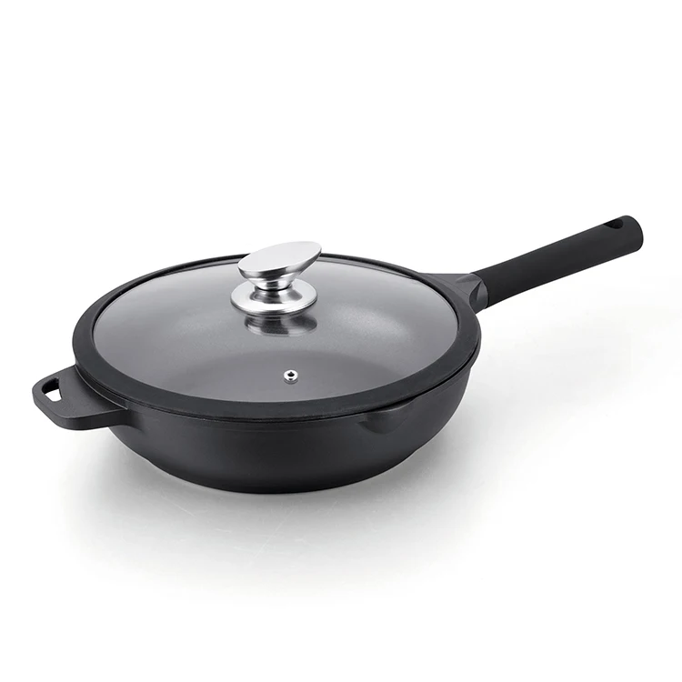 Hot Seller 28 Cm Chip Pan Deep Frying Pan Nonstick Kitchen Cooking Pots