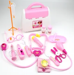 Детская медицинская коробка для врача игрушка сердцебиение звуковой свет стетоскоп и игрушки мальчиков девочек набор игрушек