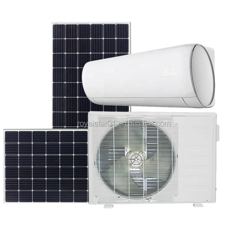 9000/12000/18000/24000btu hybrid solar air conditioner system