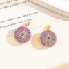 Xl4665 sun photo clip pendant-gold and purple-openable