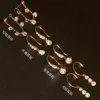 Pendientes colgantes con gancho de 6 piedras