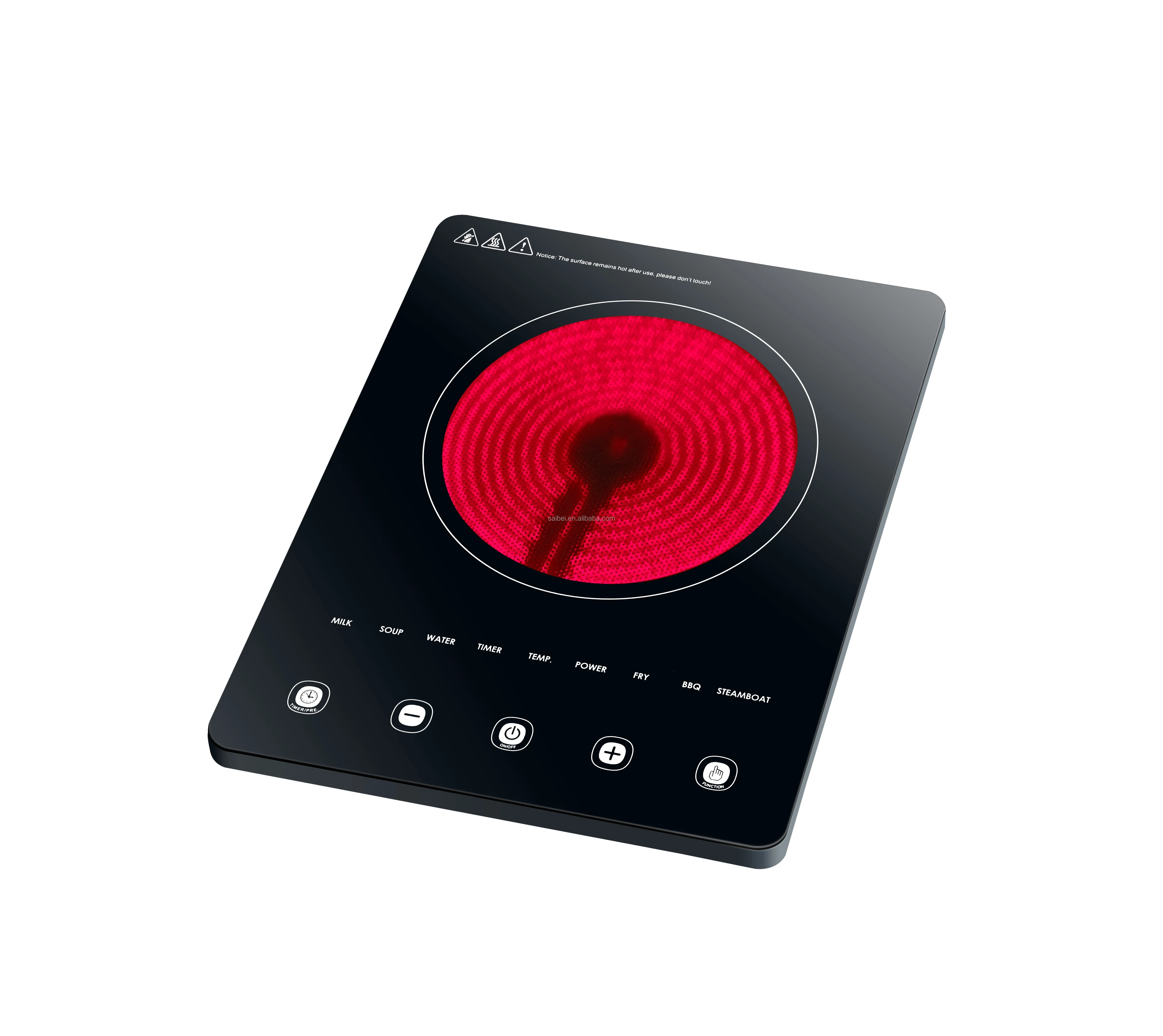Counter Top Infrared Cooker Multi Functions Infrared Cooktop Table Type Electric Ceramic Stove for Any Cookware