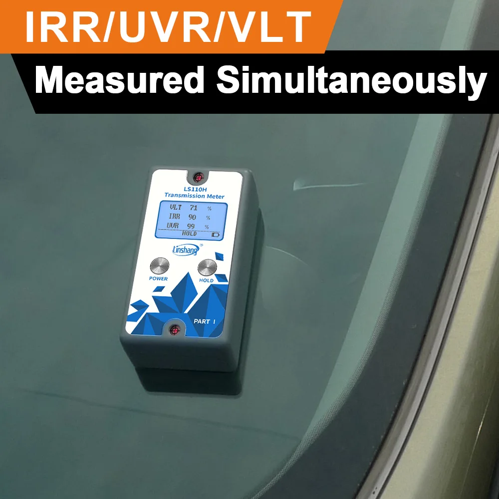 Par Meter Wireless Window Tint Meter 0-100% Light Transmittance Meter ...