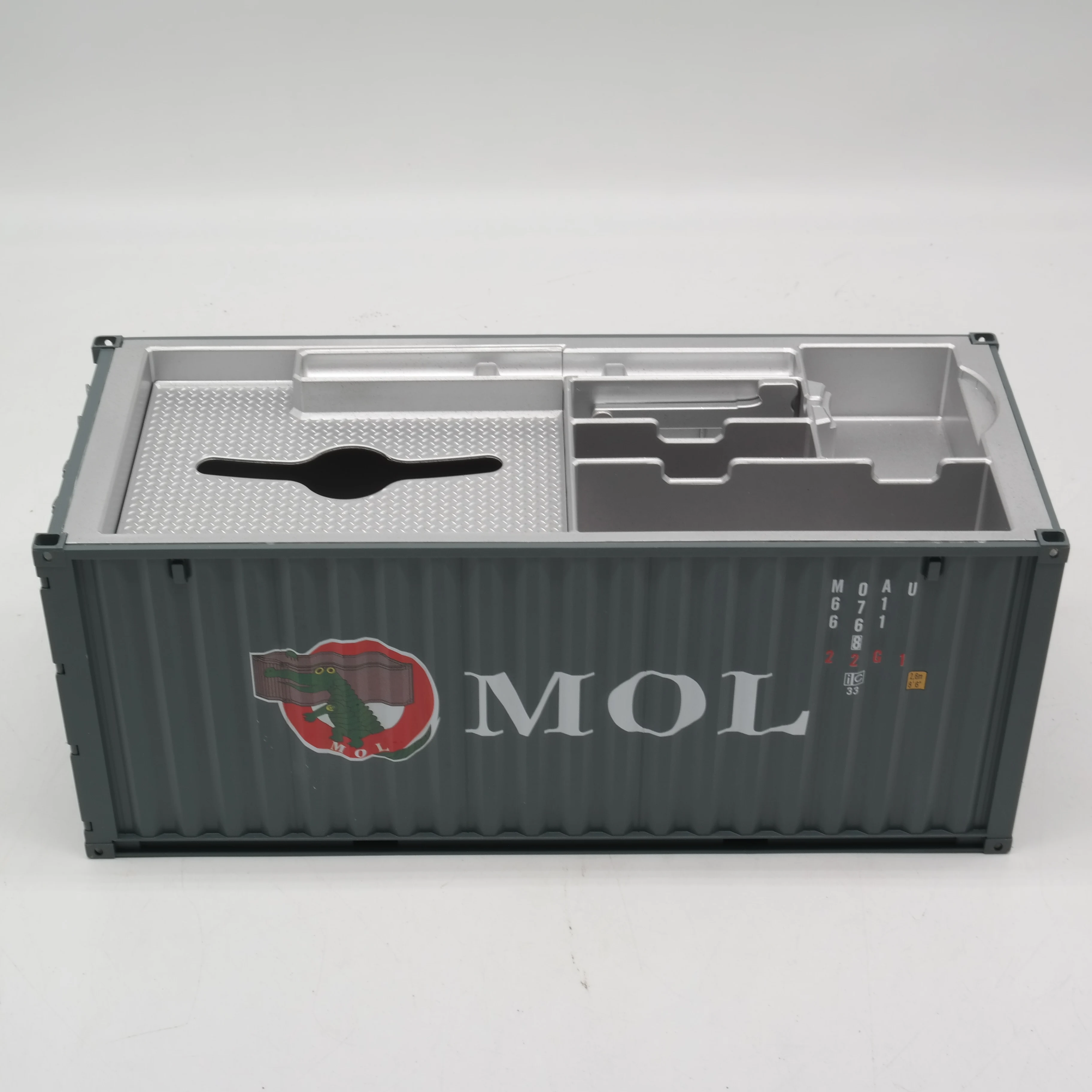 【A】1:20 Scale 20GP Shipping Container Logistics Freight Forwarder Gift MOL Customized Plastic Storage Box Container Model