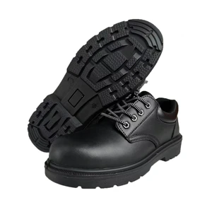 PUPU Classical Style Safety Shoes Factory Wholesale Black Steel Metal Protect Anti Slip Worker's Footwear