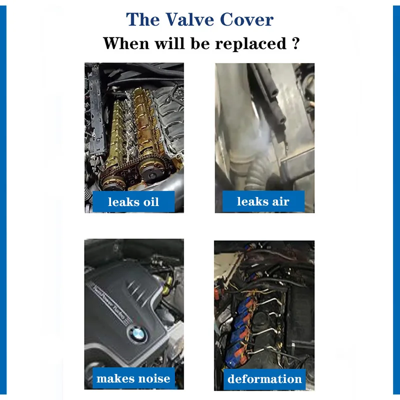 Auto Upgrade Engine Aluminum Valve Cover Assembly For Bmw M54 Engine