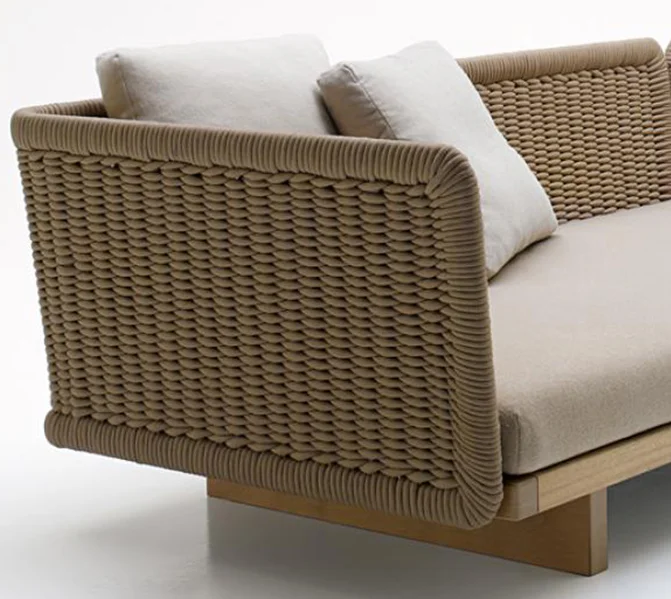 restoration harfware bali l shape exterior veranda patio rattan garden white wicker outdoor furniture sofa
