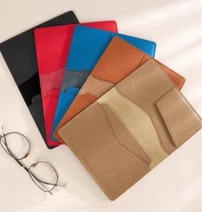 Premium Passport Holder Genuine Leather Card Holder Personalized Logo Pattern Travel Wallet Cover Gift for Men and Women