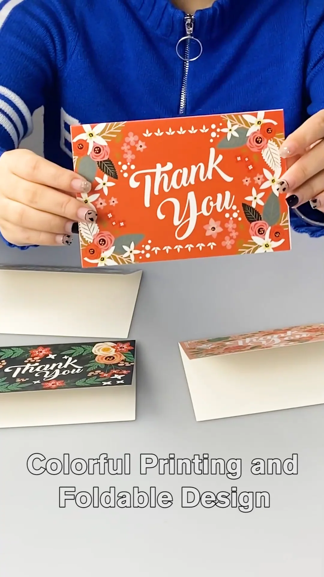 Thank You Cards Custom With Logo Greeting Card Thank You Card For Small