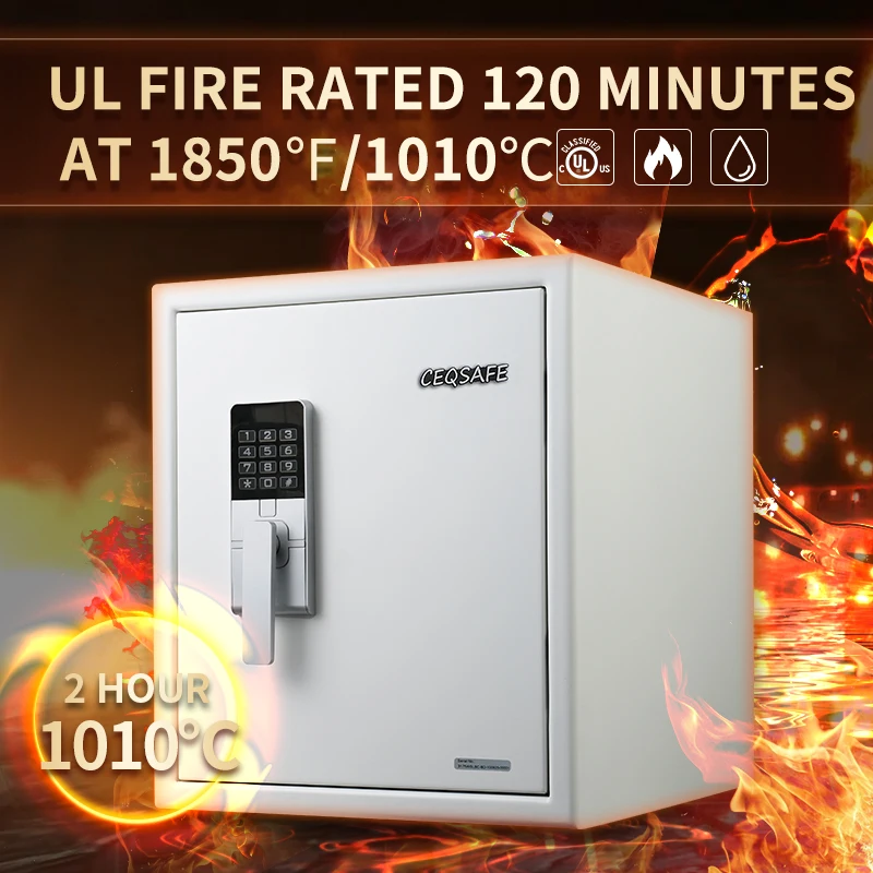 CEASAFE Waterproof Cabinet Safe Box with Digital Electronic Lock for Home Safety Hotel Use Features Cash Money Storage details