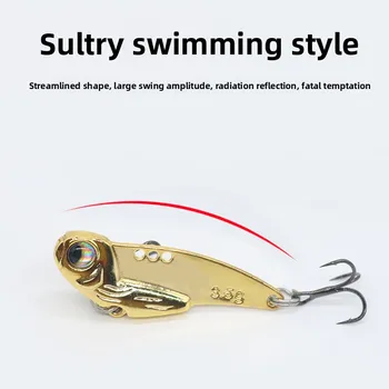 Ares Vib Luya Artificial Hard Bait Sequin Metal Micro VIB Far-cast Sea Fishing Freshwater Seawater Black Bass – Metal Jig – view 5