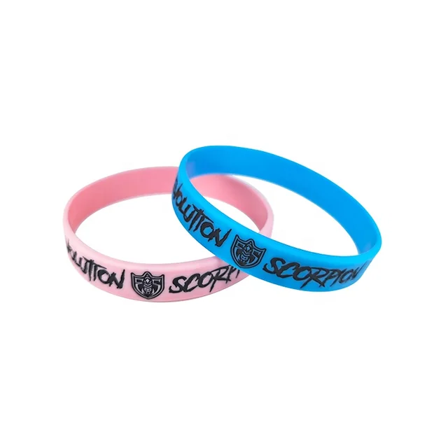 Factory direct supply advertising gifts rubber wristband custom