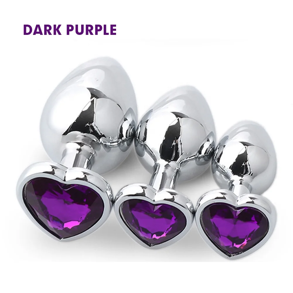 metal anal plug factory Yanse Factory Wholesale Metal Anal Plug Crystal Jewelry Butt Plug for  Foreplay Anus Toys for Man and Woman Anal Sex Toys main image 1