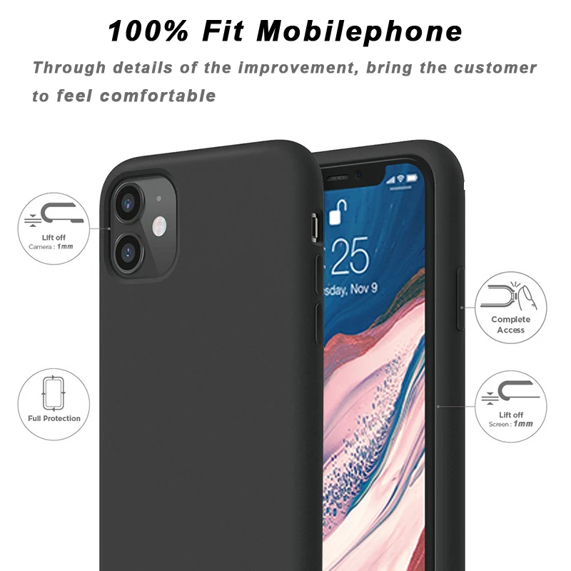 
Новинка 2020, задняя крышка для мобильного телефона, силиконовый чехол для телефона iPhone XR XS MAX, силиконовый чехол, мягкий резиновый противоударный чехол для iPhone 11 