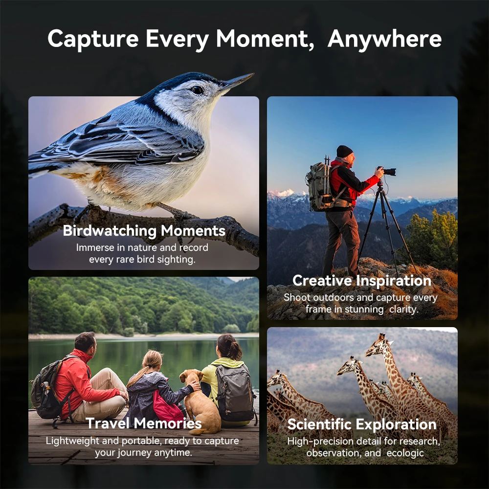APEXEL APL-ETF150 45X Telephoto Lens - Perfect for Bird Watching