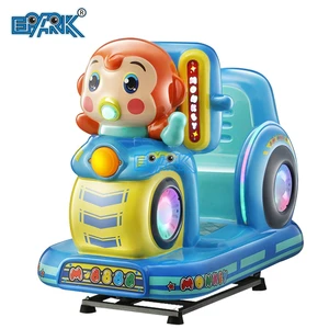 Token Coin Operated Electric Kids Rocking Machine Amusement Game Kiddie Rides Sale Electric Ride Car Swing Metal Material