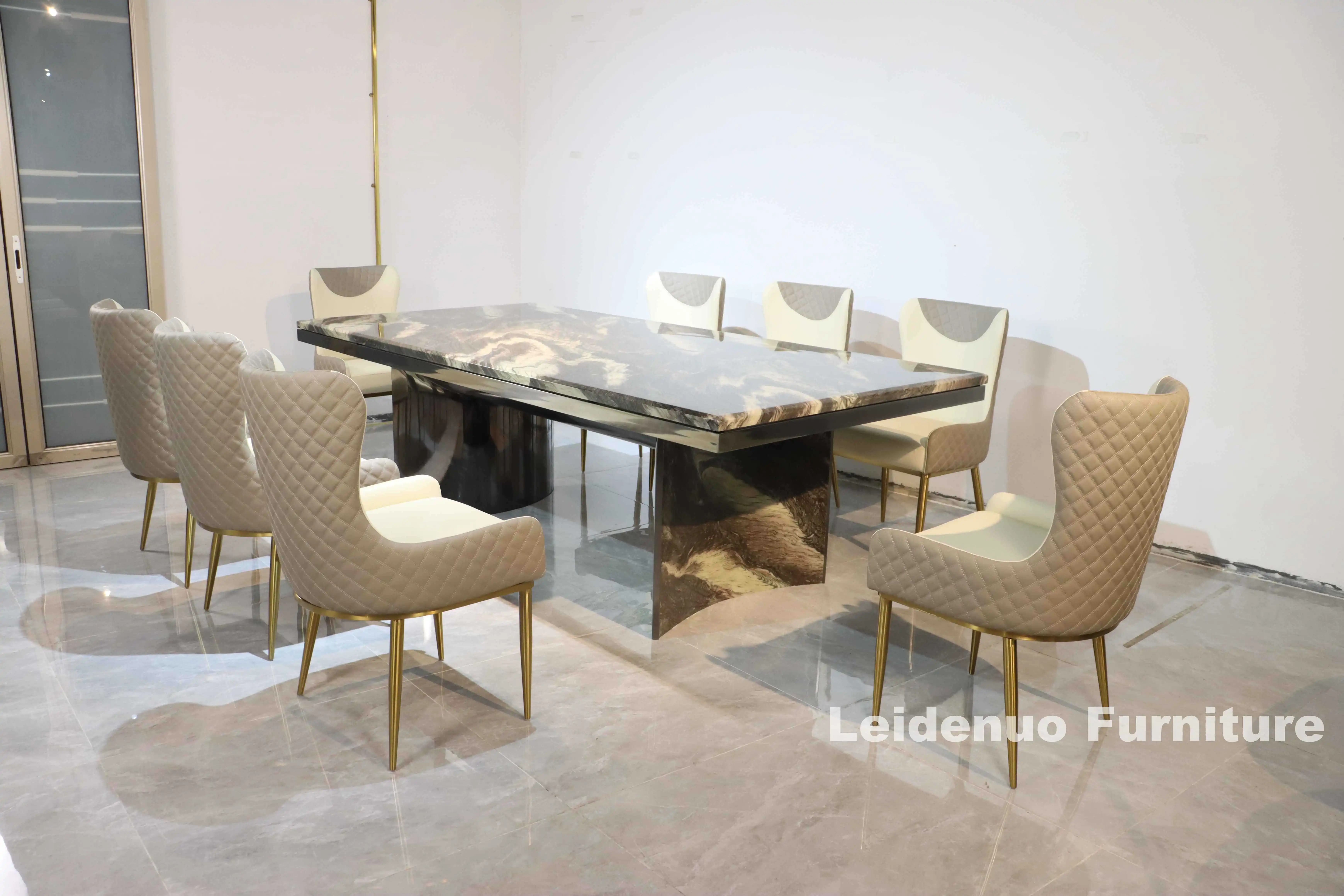 Home Furniture Modern Dining Table Luxury Marble Italian Luxury Dining