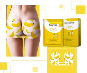 Banana Cruelty-free Vegan Fruit Formula Female Body Firming Lifting Smoothing Sheet Hip Care Butt Mask