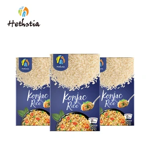 Organic Gluten Free Vegan Glucomannan Low Calorie Low Fat Original Konjac Shirataki Dried Rice for Diet Meals