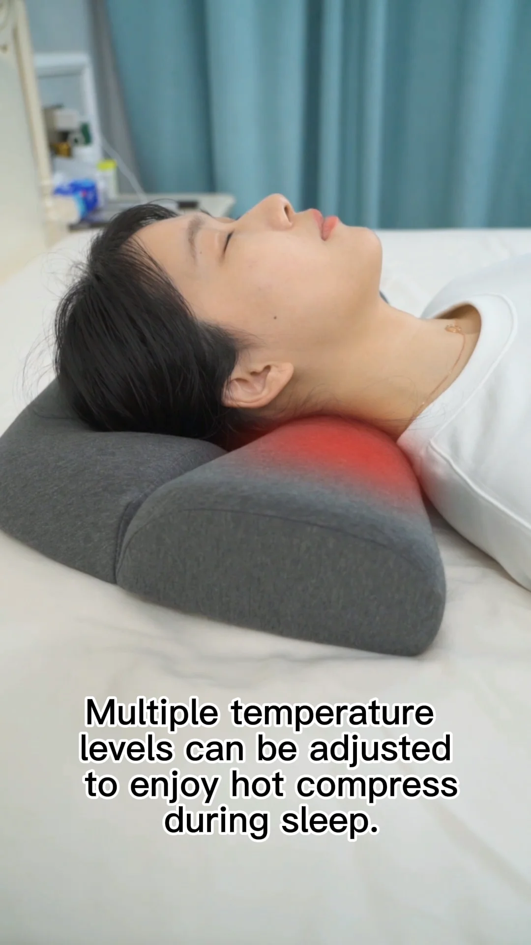 2 In 1 Cervical Neck Pillow For Sleeping Memory Foam Cervical Heated