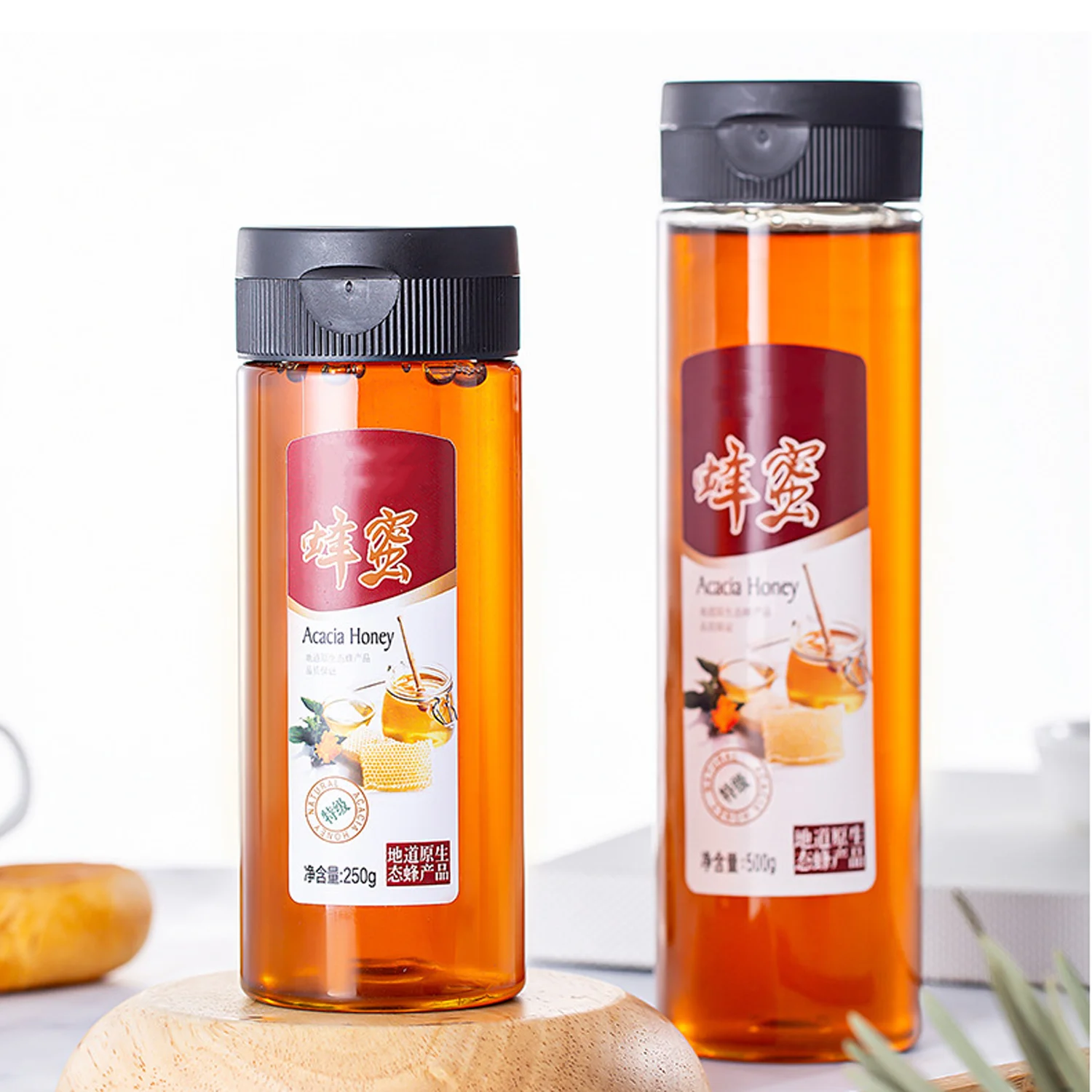 2023 Best Seller 250ml 8oz 360ml 12oz Food Grade Pet Plastic Honey