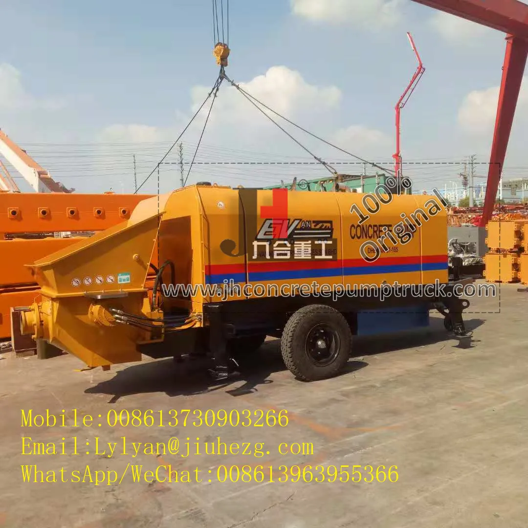 Электрический/дизельный маленький портативный бетононасос с дистанционным управлением для