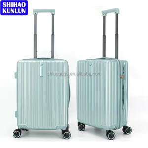 High Fashion Luxury Travelling Suitcase ABS+PC Hard Shell with Zipper Spinner Caster Cabin Trolley Bags for Trip