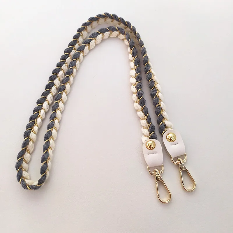 Wholesale ZONESIN 80/100/120cm Fashion White Leather End Braided Purse Strap  Wholesale From m.