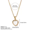 Collana con portafoto in vetro a forma di cuore