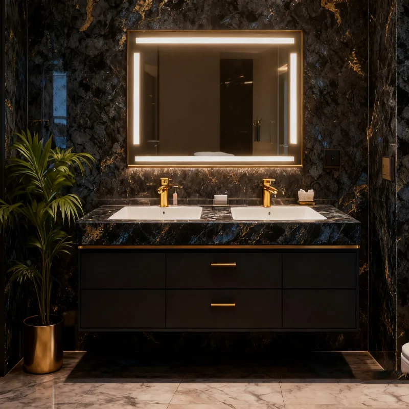 Natural Stone Modern Luxury Blue Granite Bathroom Basin for Hotel Apartment Washroom with Eco-Friendly Features