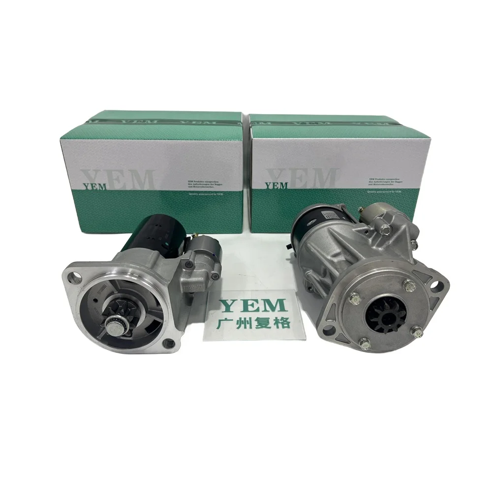 V4300 V6108 WG972 Z402 Starter Motor for Kubota Heavy Equipment Engine Parts