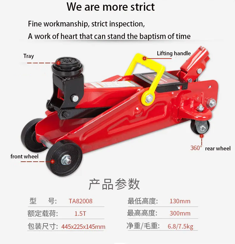 6 Ton Jack Stands Durable Frame Hydraulic Bottle Car Jack Stand