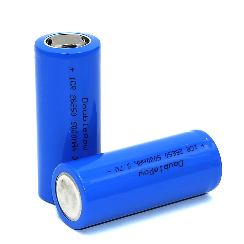 2 Pièces 3.7 V 5000 Mah 26650A Li-ION Batterie Rechargeable pour Lampe De Poche LED Télécommande Batterie Externe Microphone Radio Phare 