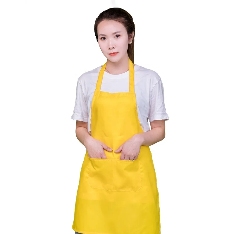 Qgmy08 Adult Custom Logo Polyester Waterproof Sleeveless Aprons Buy