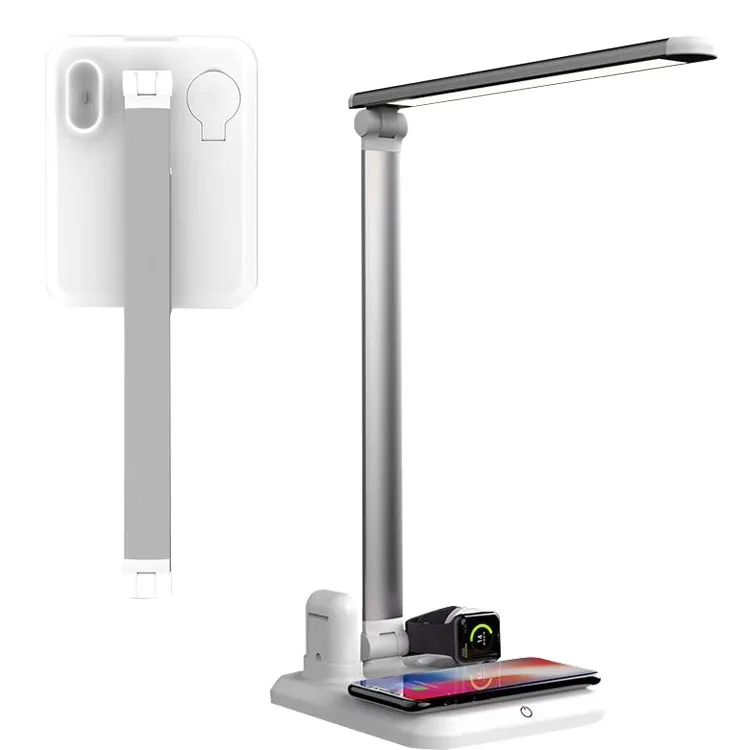 factories looking for distributor in usa 4 in 1 LED Desk Lamp Light Qi Wireless Charger For USB for headphones mobile smartphone