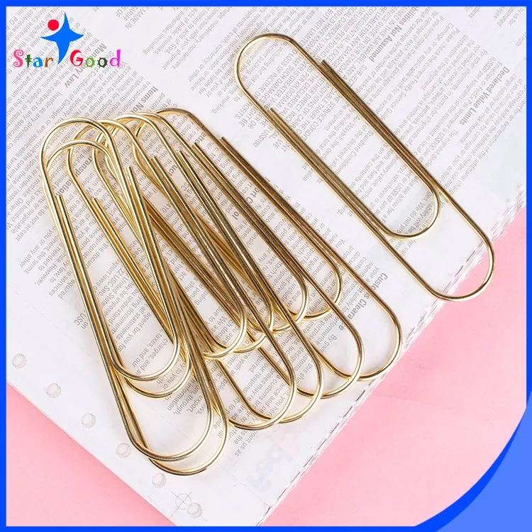 Graffette Jumbo Dorate - 100 Pezzi, 5.5cm, Scatola Richiudibile - Foto 8