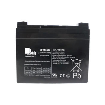 12V 35AH Battery Sound Speaker System Solar GEL LONG WAY 6FM35G for UPS Golf Carts Electric Wheelchairs Lead Acid Batteries