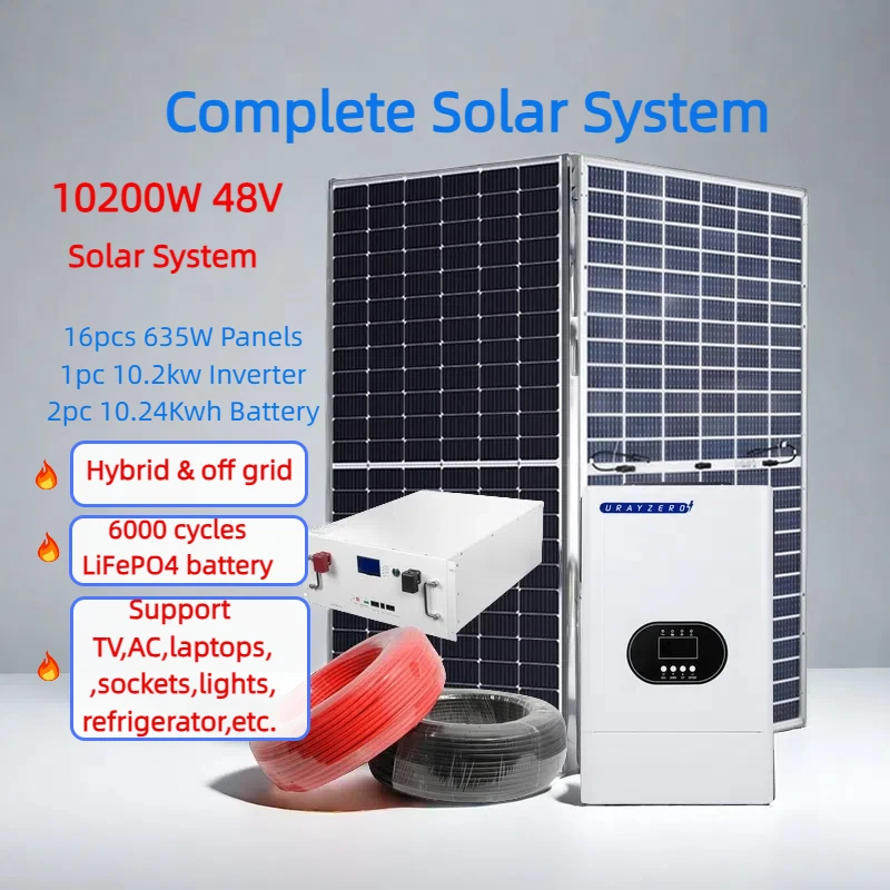 10 Kva Solar Inverter 10000 w Off Grid Solar System 10 kw Hybrid ...