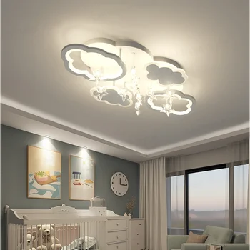 Clouds Led Ceiling Down Lamps Cartoon Nordic Simple Children Bedroom ...