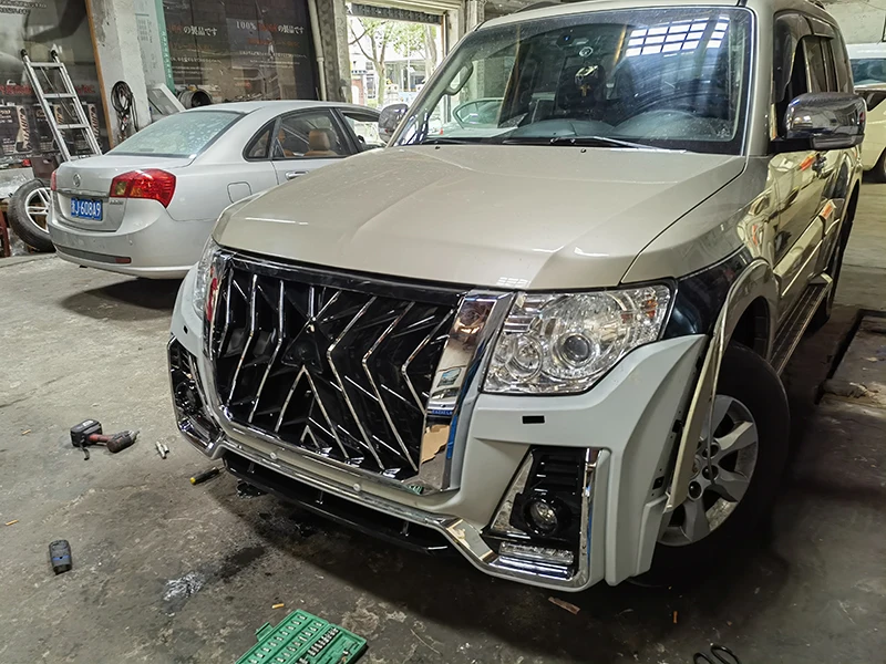 Body Kit For Pajero V93 V97 Hawk Facelift Front Bumper Grille Rear