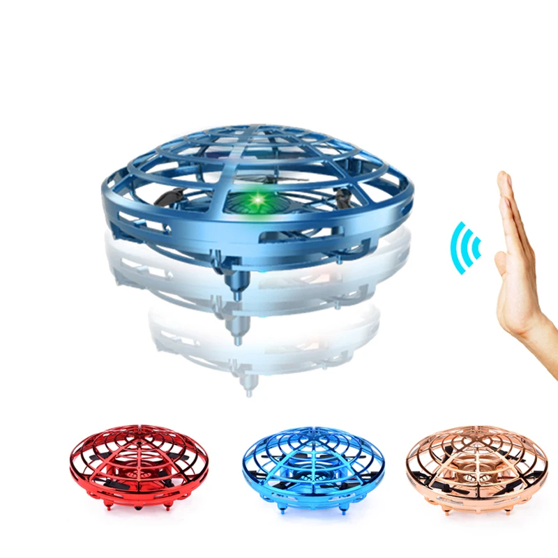 Игрушка Летающая с ручным управлением вращающаяся игрушка 360 светодиодная подсветка маленький домашний вертолет в форме НЛО игрушка-Дрон