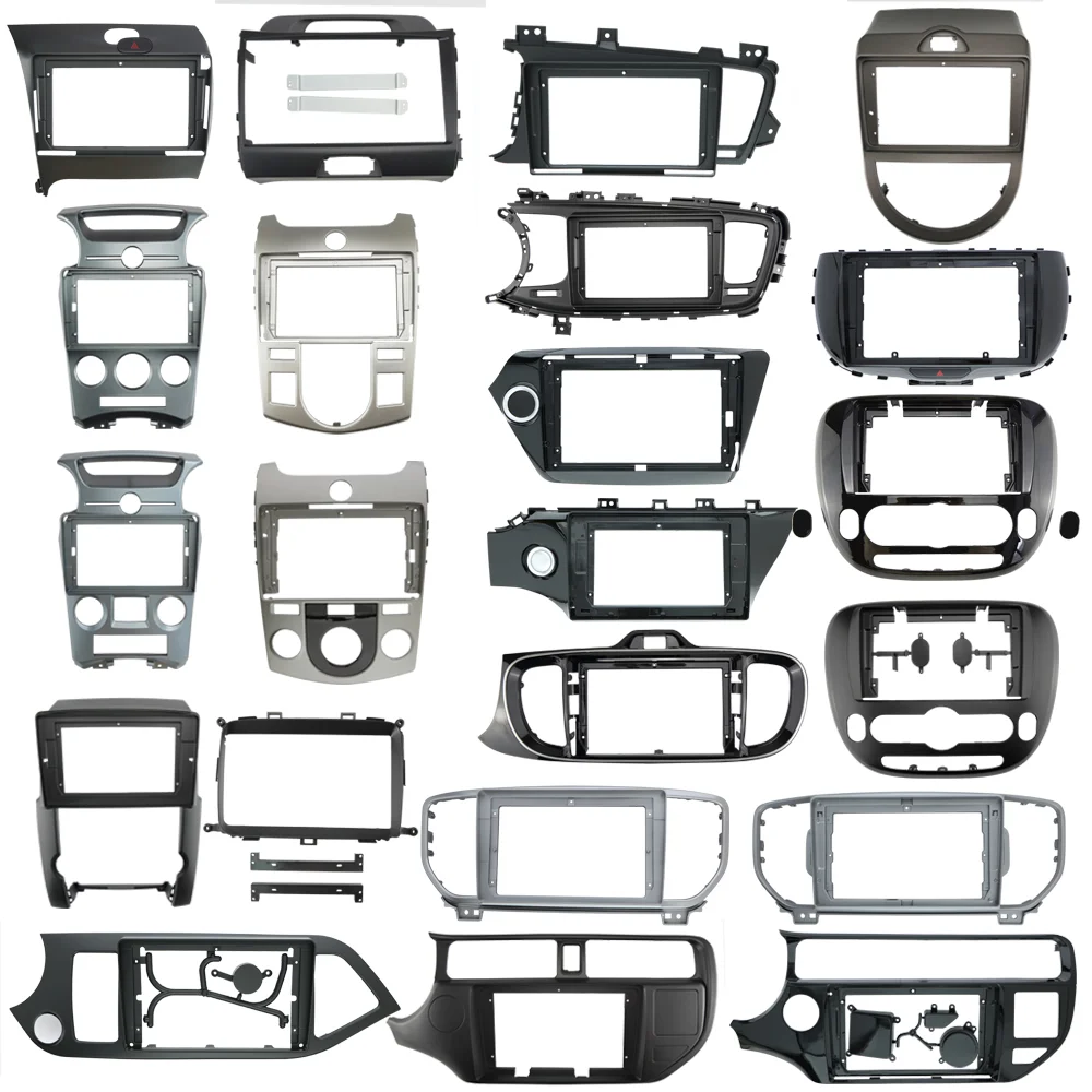 Car Audio Screen Android Radio Universal Wire Fascia Frame Car Dvd Player Cable Car Screen Frame for Kia Screen Panel