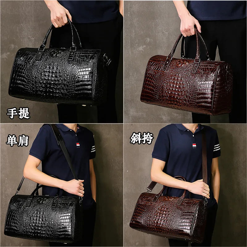 Buy Wholesale China Waterproof 2021 Designer Luxury Custom Travel Bag Gym  Desiger Leather Crocodile Duffle Bags For Men & Travel Duffle Bag at USD 18