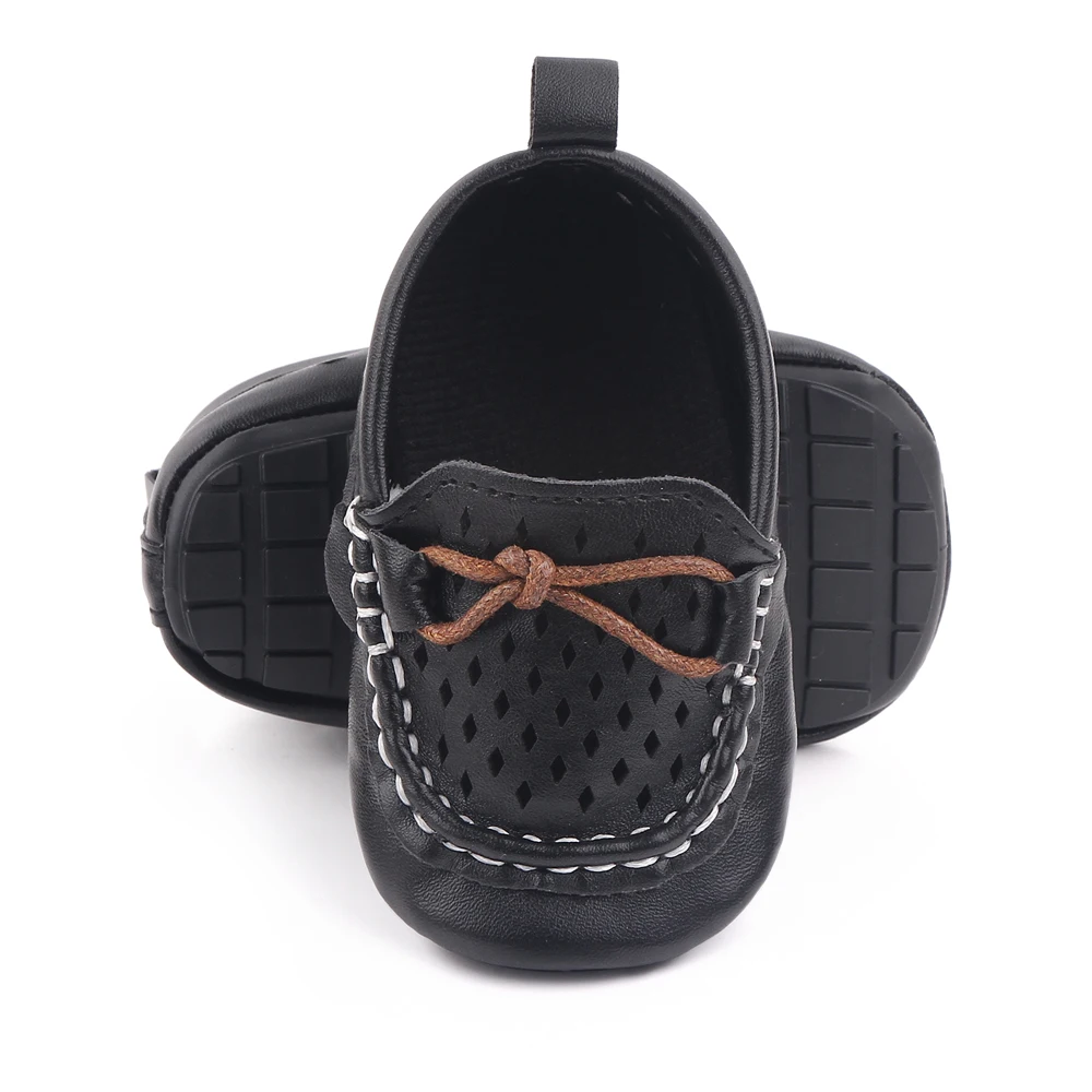 Baby Boys Girls Shoes PU Leather Hollow Breathable Infant Sneakers Soft Sole Moccasins Oxford Loafers Slippers manufacture
