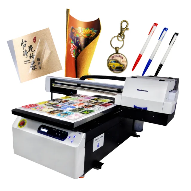 A1 Uv Printer New 6090 Uv Printer with Varnish Xp600 Uv Printer for Pen in European