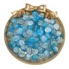 Crackle Glass Beads - Blue