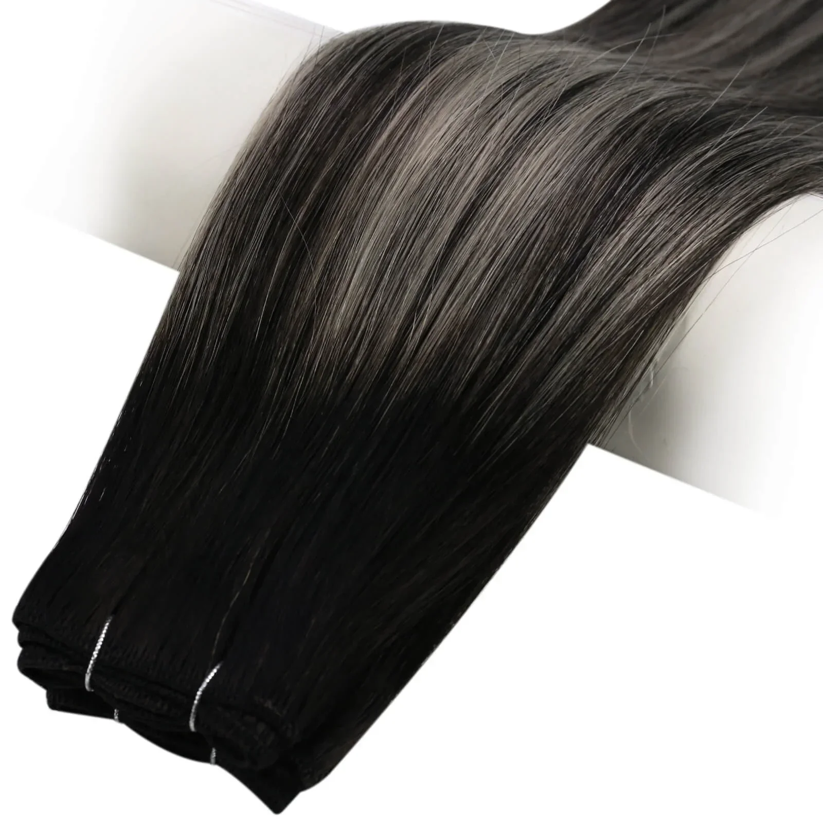 LaaVoo Virgin Weft Human Hair Extension 50g 100g 16-24 pollici veri lisci brasiliani di alta qualità senza cuciture_voghion.com