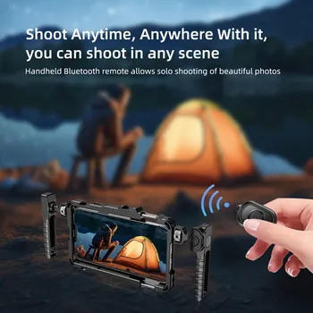 New Model Outdoor Live Phone Stabilizer Universal Handheld Video Shooting Bracket with Bluetooth Aluminum Alloy Material detail image