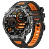 Black orange silicone strap